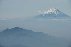 富士山　手前は金ヶ岳