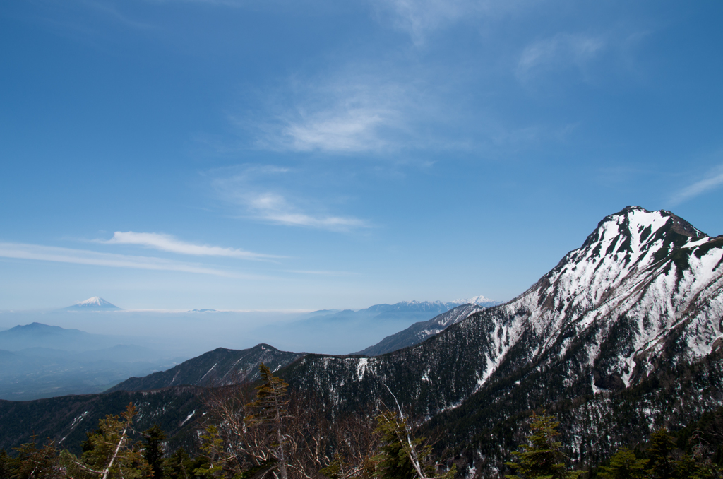 富士山　北岳　八ヶ岳
