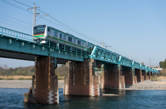 鬼怒川を渡るE233系