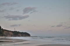 秋の海岸