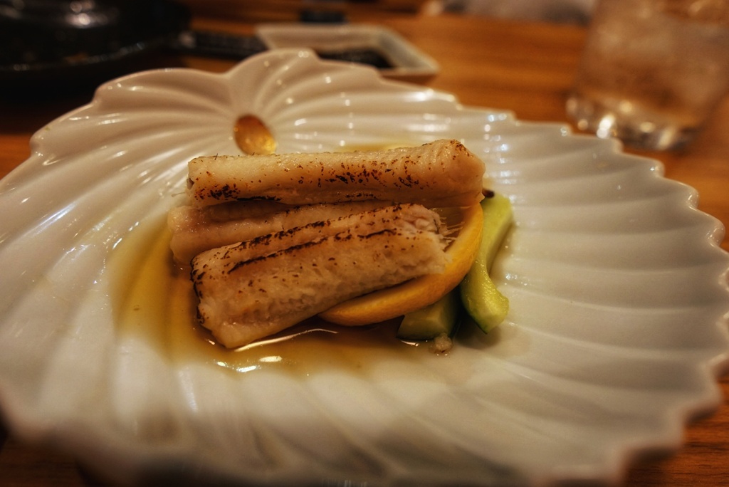 明石の焼き穴子   蒸してから焼くか焼いてから蒸すか