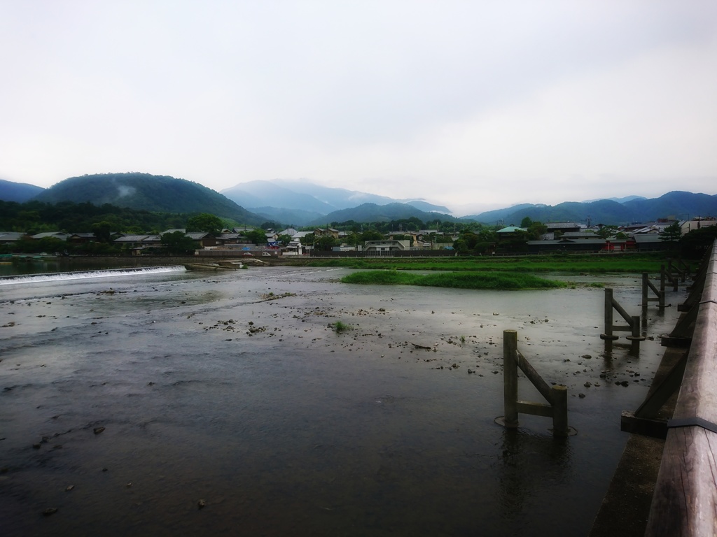 桂川 渡月橋から