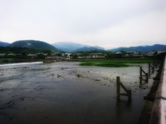 桂川 渡月橋から