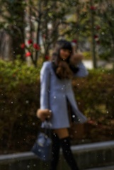 雪のポートレート