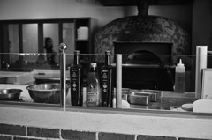 ピザを焼くピッツァ窯