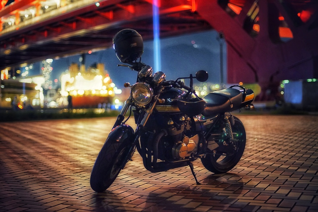 神戸大橋の夜景