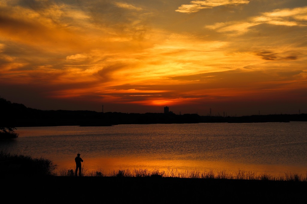 sunset angler