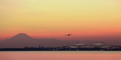 東京湾夕焼け-02