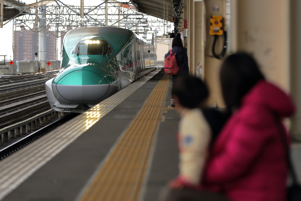 駅に電車を見に