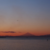 夕焼け富士山