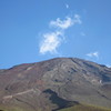 2012夏の富士山と半月