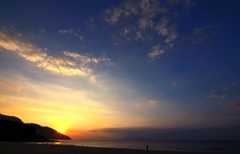 屋久島の夕陽