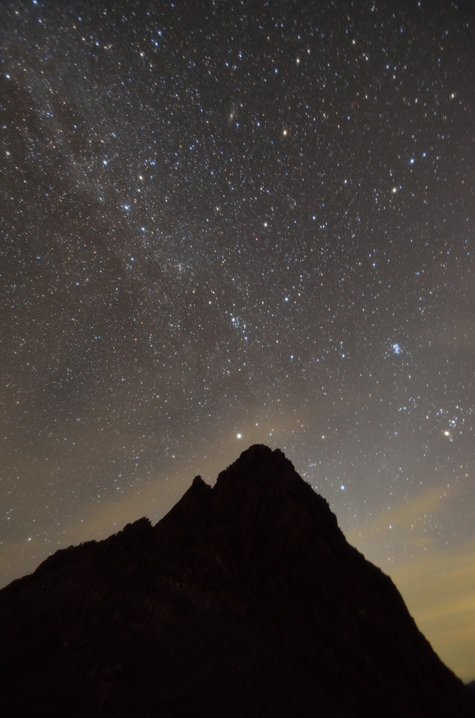 槍ヶ岳の星空