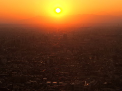 夕暮れの街
