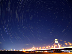 北の星空