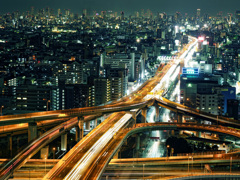 東大阪JCTの夜