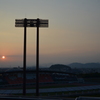 岐阜の夕陽