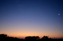 月と金星と・・・？
