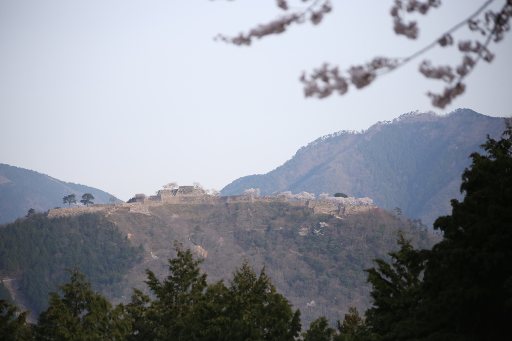 立雲峡より望む
