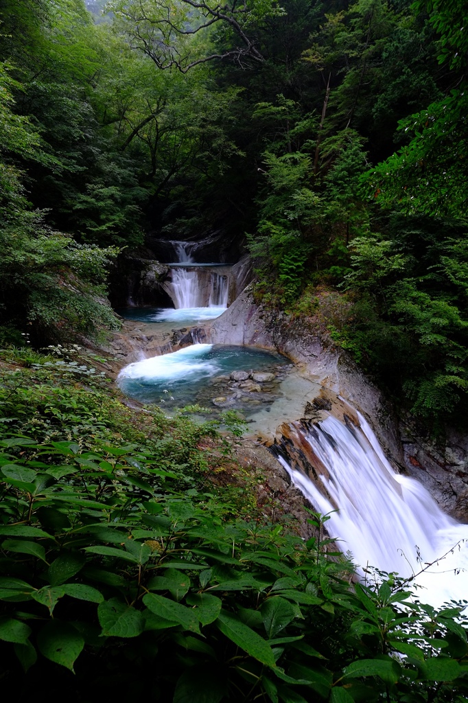 七ツ釜五段の滝