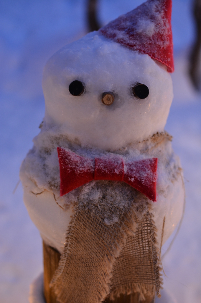 雪だるま　正面