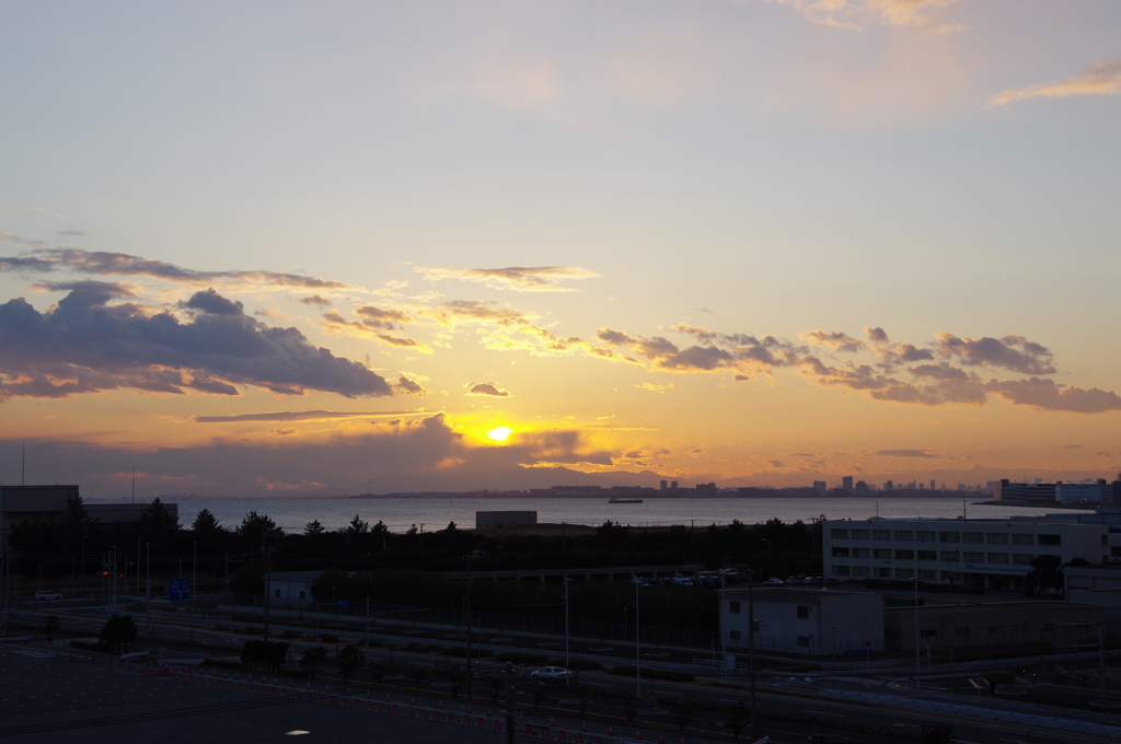 makuhari 夕焼け