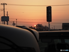 駐車場より