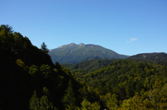 野麦峠から乗鞍を望む