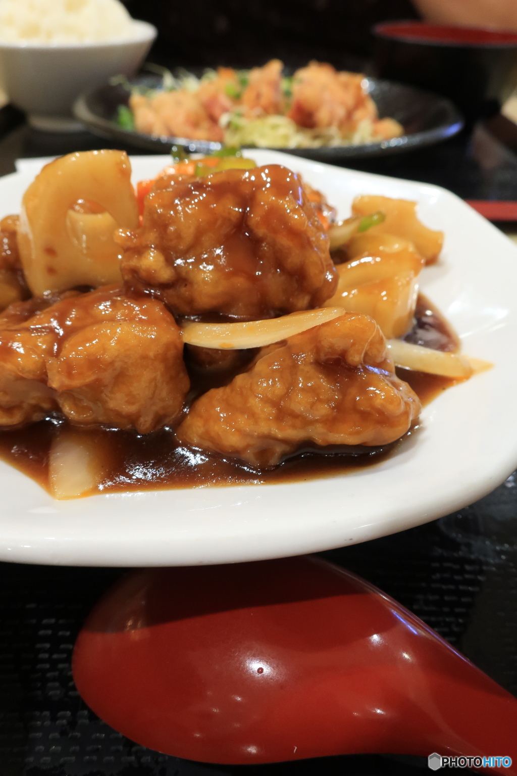 黒酢酢豚