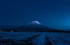 羊蹄山の日の出