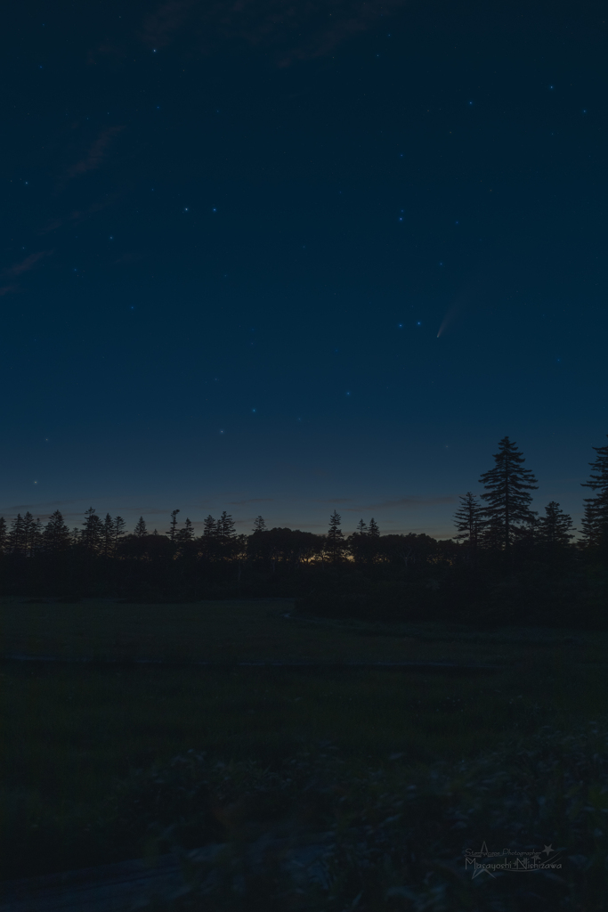 ネオワイズ（リアル星景）
