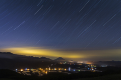 後志水田星景