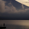 夕釣り山中湖