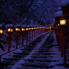 貴船神社 雪灯り