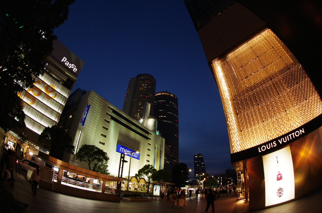 FISH-EYE夜景「night shot 名駅前 - 04」