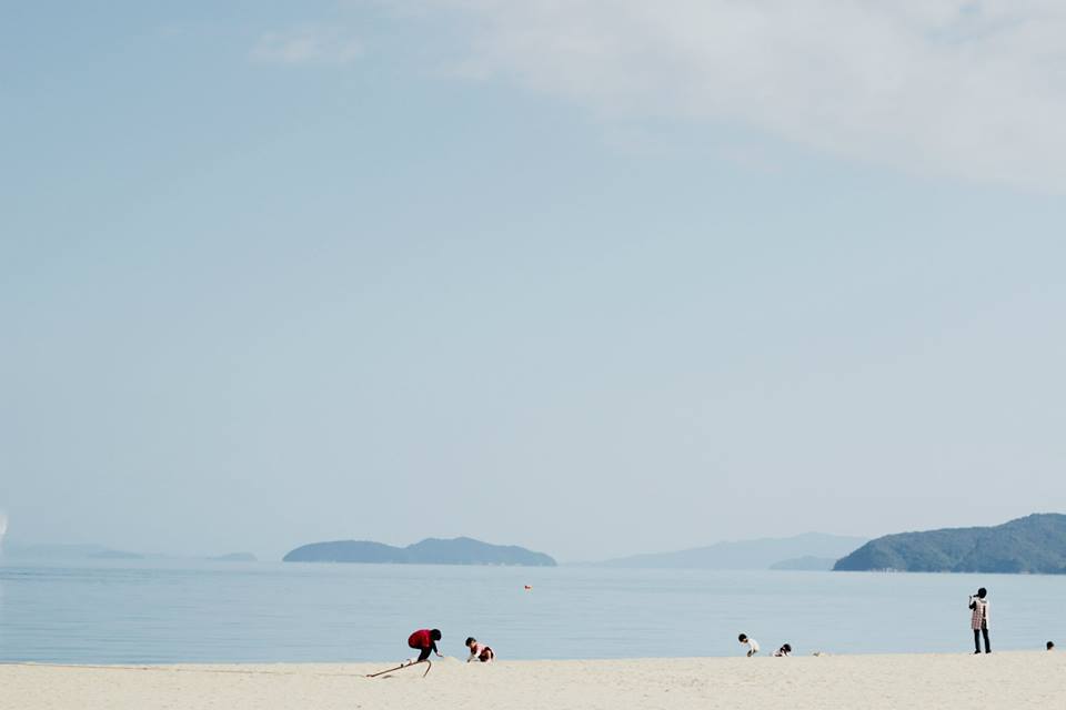 秋の海。
