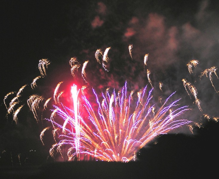 不知火海の火祭り