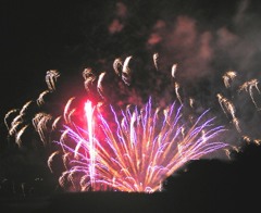 不知火海の火祭り