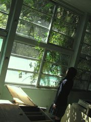 調理室・窓辺
