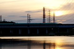 或る日の夕景