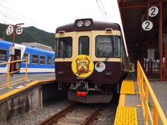 河口湖駅にて