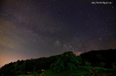 天の川と又兵衛桜