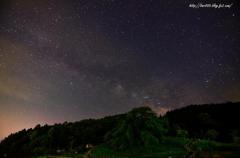 天の川と又兵衛桜