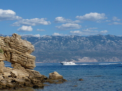 Croatia Island Rab - view Nord Velebit