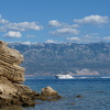 Croatia Island Rab - view Nord Velebit