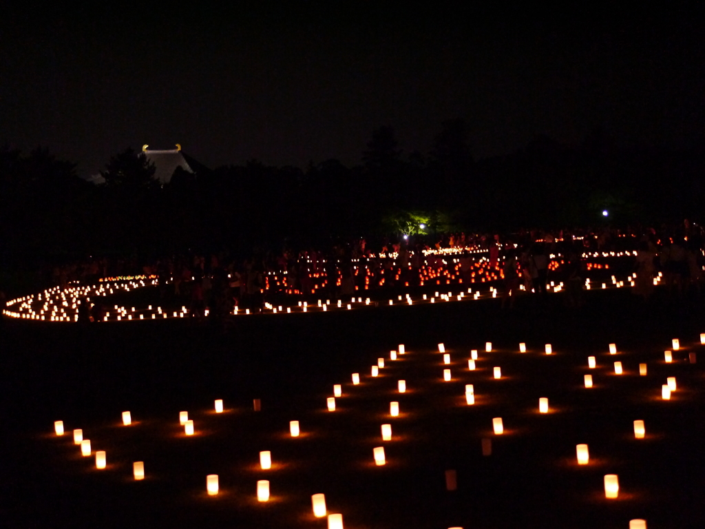東大寺と燈花