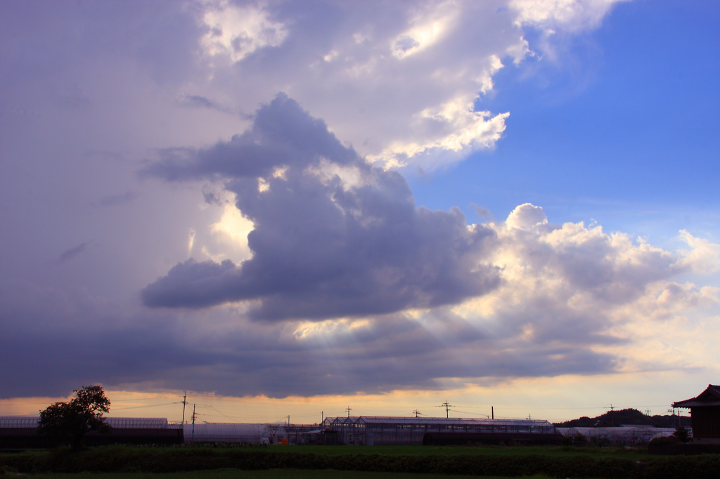 青空と雲の間で