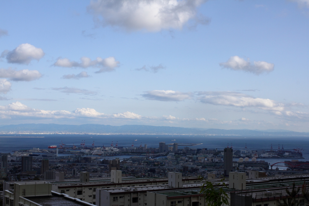 神戸から見える風景。