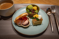 デザートは３点盛り