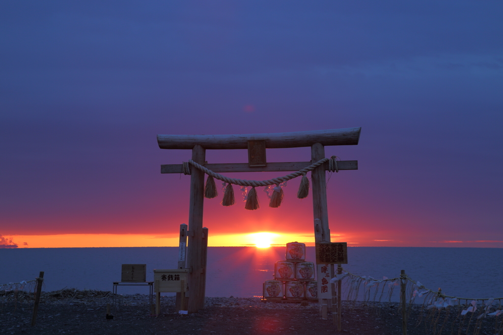 今年最後の日の出